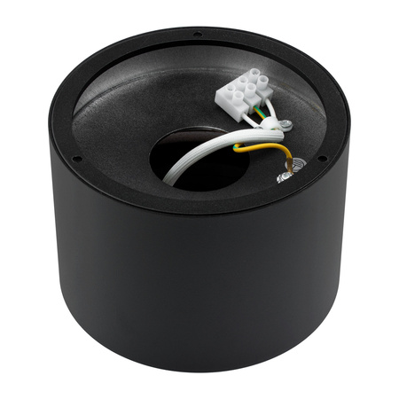 Povrchové Halogenové svítidlo GU10, AR111 SPOT TUBA 100mm Nastavitelná Kulatá Černá TELES LUMILED