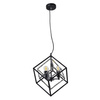 Stropní závěsné svítidlo 3x E27 Chrome Black Ikar Sanico Goldlux