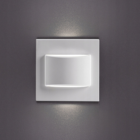 Schodišťové světlo LED 1,5W 30lm 4000K neutrální čtvercová bílá Erinus Kanlux