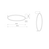 LED stropní svítidlo 18W 600lm 4000K neutrální černá moderní CIRCOLO LED S 10930 Nowodvorski