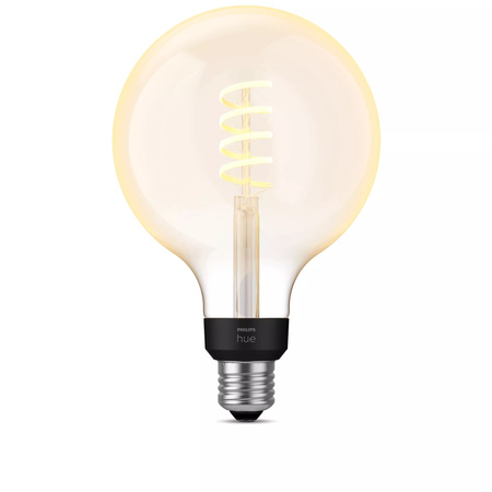 LED Globe E27 G125 7W CCT PHILIPS HUE White & Ambiance Filament Bluetooth Zigbee žárovka