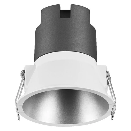 LED panelové bodové svítidlo 10W 800lm CCT Mesh White Silver Downlight Slim Ledvance