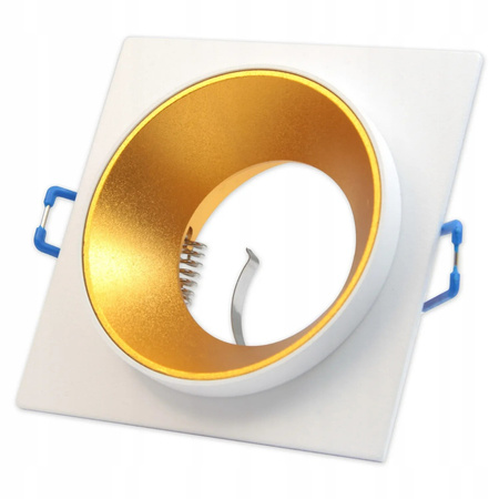 Svítidlo SPOT GU10 pro zapuštěnou montáž čtvercové bílé zlato