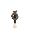 Závěsné stropní svítidlo E27 Black Wood Scandinavian DROPS WOOD D 11176 Nowodvorski