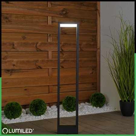 Venkovní zahradní lampa 10W, LED sloupek 80cm HOSTA LUMILED