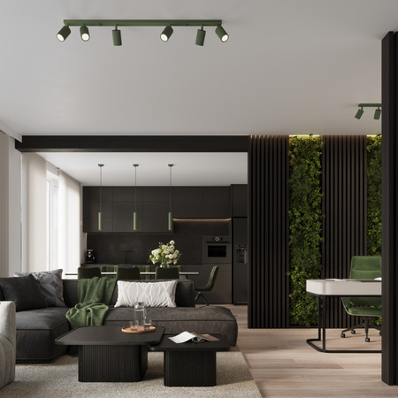 Stropní závěsné svítidlo Tuba Spot GU10 Olive Carbon Deep Space SL.1611 Sollux