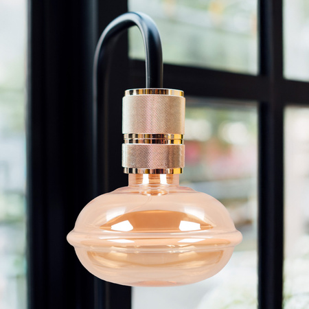 LED žárovka E27 UFO130 4W 250lm 1800K Warm 320° Amber Dekorativní DECOVINTAGE Sanico Goldlux