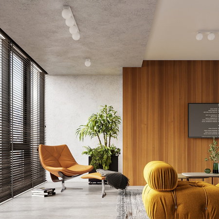 YOLI 4 4xG9 Bílé moderní stropní svítidlo SOLLUX