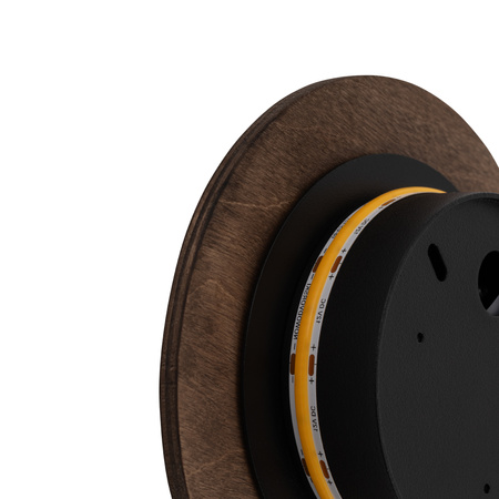 Nástěnné svítidlo LED 7W 60lm 3000K Warm Gold Modern RING WOOD LED S 10280 Nowodvorski