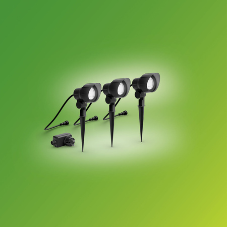 Základní sada SPOT Pack svítidel GardenLink 3x6W 12V 2700K IP44 Antracit PHILIPS