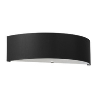 LED SKALA 2xE27 Nástěnné svítidlo Semi circular Black SOLLUX