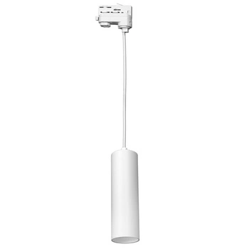 GU10 Bílá trubka 3fázový převis pro přípojnici Pipe Track Eko-Light