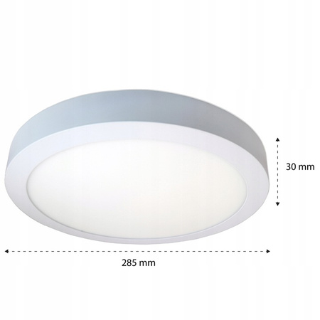 LED panel Stropní svítidlo 24W 1920lm 6500K Studená povrchová montáž Kulatá bílá Proma Masterled