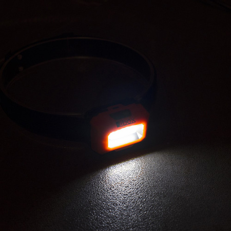 COB LED bateriová čelovka 3W 250lm 3x AAA VÝKONNÁ svítilna LB0196 LIBOX