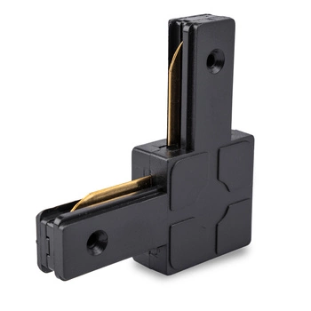 Rohový konektor černý pro jednofázové přípojnice LUMILED