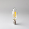 LED žárovka svíčka B35 E14 6W 720lm 2700K teplá bílá FILAMENT Ecolight