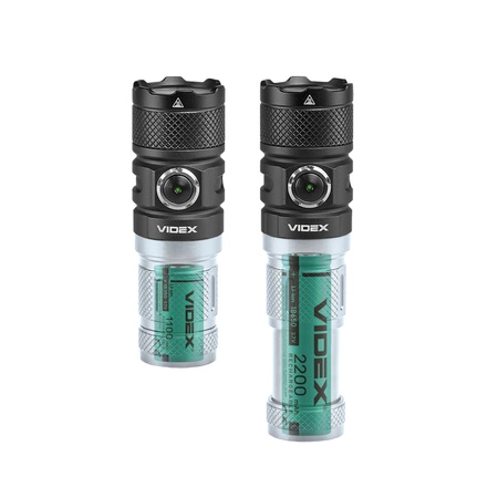 LED dobíjecí ruční svítilna 10W 1500lm 6 režimů USB-C Vodotěsné IP66 Videx