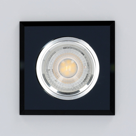 Zápustná montáž GU10 Halogenové zapuštěné bodové pletivo Black Square Kobi