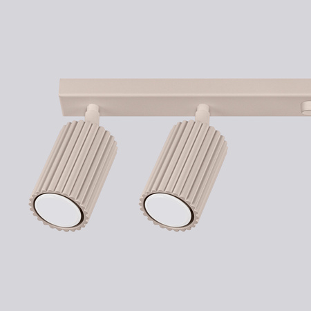 Stropní svítidlo s reflektorem 6x GU10 Hliník Taupe Carbon Deep Space SL.1766 Sollux