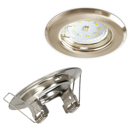 Halogenové zapuštěné bodové svítidlo GU10 Chrome Round Kobi pro zápustnou montáž