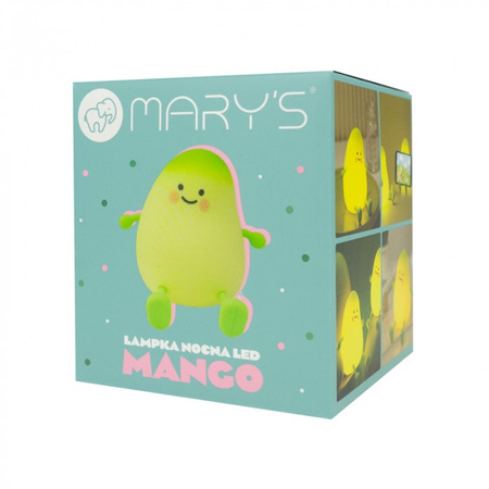 Dětské noční světlo LED 2,5W 3000K teplá bílá USB dobíjecí 800mAh Green MANGO MARY'S