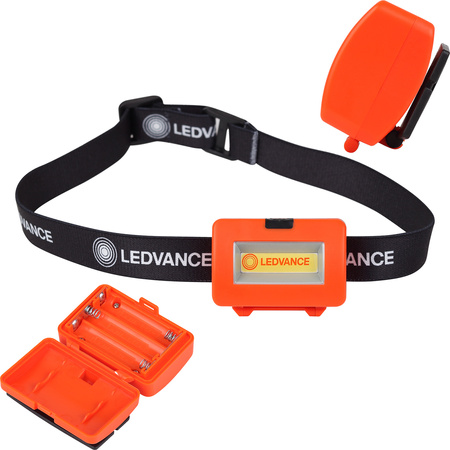 LED COB čelovka na baterie 3xAA Světlo 100lm 4000K LEDVANCE