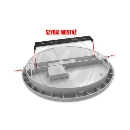 Plafond LED stropní svítidlo do koupelny Povrchová montáž 22W lm 4000K Neutrální 120° se senzorem pohybu Kulaté bílé IP65 Midas Masterled