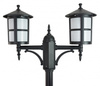 Venkovní zahradní lampa LANTERN E27 CORDOBA II OGMWN 2 TD 180-280cm černá Su-Ma