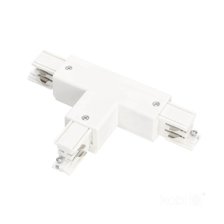 Přípojnicový spínač 3-vodičový T Externí bílý Kobi