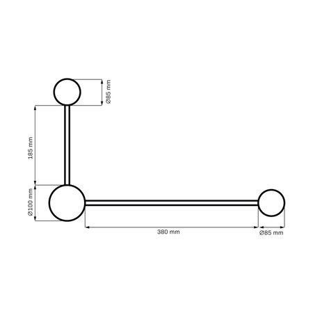 Nástěnné svítidlo Venkovní fasádní svítidlo 2x GX53 Black JOY Sanico Goldlux