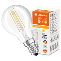 LED žárovka P45 E14 3,4W = 40W 470lm 2700K Teplá bílá FILAMENTNÍ STMÍVATELNÁ LEDVANCE