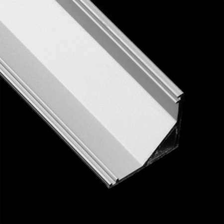Rohový Hliníkový Profil pro LED KM55, Stříbrný 1m LUMILED