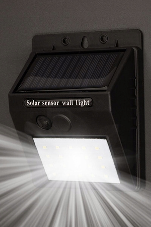 Solární LED reflektor 3W 5500-6000K Cold IP65 Black Twilight senzor