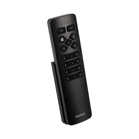 Dálkové ovládání pro LED pásky REMOTE 4 MONO/CCT-B 4-zónové černé KANLUX