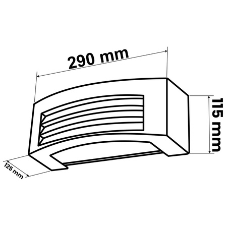 Zahradní nástěnná lampa E27, KERIO LUMILED