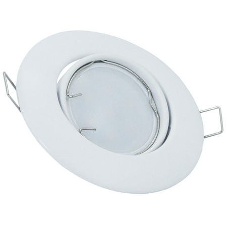 3x GOLDLUX (Polux) pohyblivá halogenová žárovka. kulatá bílá + LED žárovka GU10 3.5W