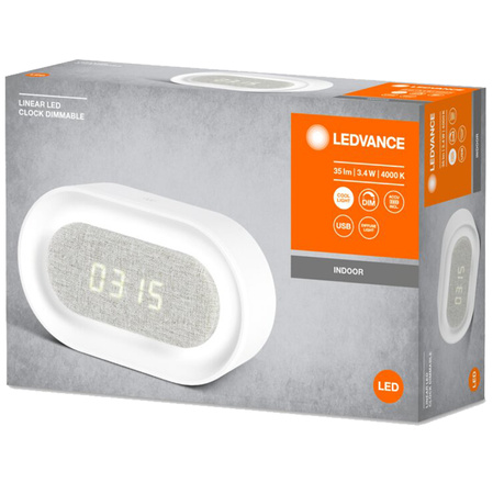 Stmívatelné USB hodiny 3.4W 4000K Lineární LED hodiny Stmívatelné Ledvance