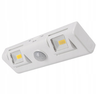 Samolepící LED podskříňková lampa s pohybovým senzorem. 4000K baterie 2xAA. bílá