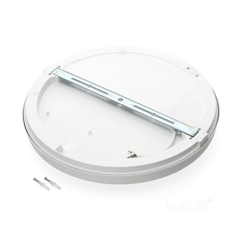 LED stropní svítidlo do koupelny Povrchová montáž 36W 3780lm 4000K 120° bílá IP65 Nairos Kobi