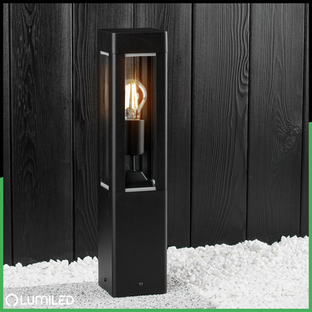 Venkovní zahradní lampa E27, LED sloupek 50cm TILIA LUMILED