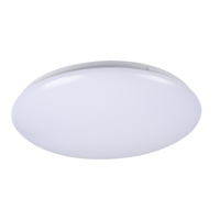 Plafond LED lampa s pohybovým čidlem pro povrchovou montáž 18W 1200lm 4000K neutrální IP44 kulatá bílá CORSO KANLUX