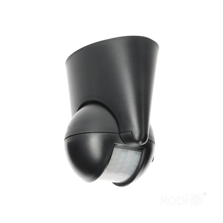 PIR detektor pohybu a soumraku LX39 180ST BLACK KOBI