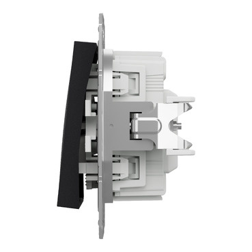 LED spínač bez rámečku Rychlospojka světlo antracit Asfora Schneider