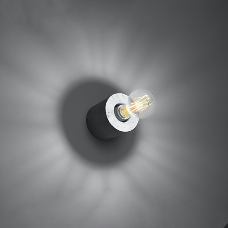 LED svítidlo SALGADO E27 Nástěnné svítidlo Concrete SOLLUX