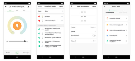 LED stropní plafon 24W CCT SPECTRUM SMART TUYA WiFi 39cm