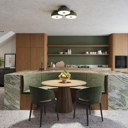 LED stropní svítidlo 4x E27 olivově zelené OMIQ Crimson SL.1680 Sollux