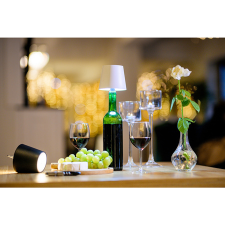 Stolní stolní lampa Noční zátka na láhev vína USB CCT 3 barvy SALCO White LUMILED