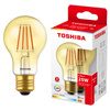 LED žárovka E27 A60 4,5W = 25W 400lm 2200K teplá bílá Filament Amber TOSHIBA