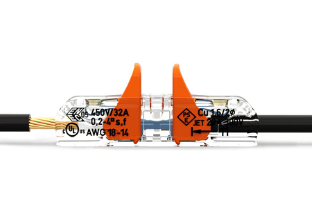 Instalační konektor Rychlokonektor WAGO 221-2411 pro KABEL 2x0.2-4mm