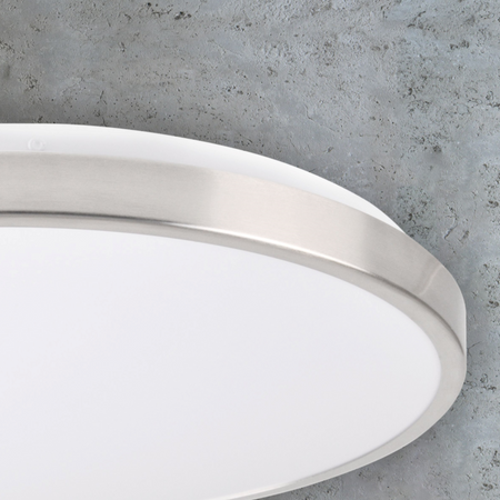 PLAFON LED stropní svítidlo bílá/nikl 40cm 24W 4000K KERN GOLDLUX (Polux)